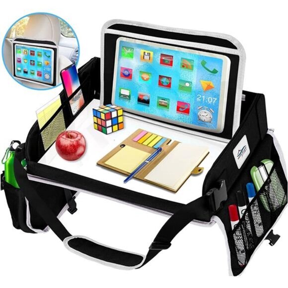 Travel Tray for Older Kids, Teens, & Adults, Portable Lap Desk Tray, 13 x 16
